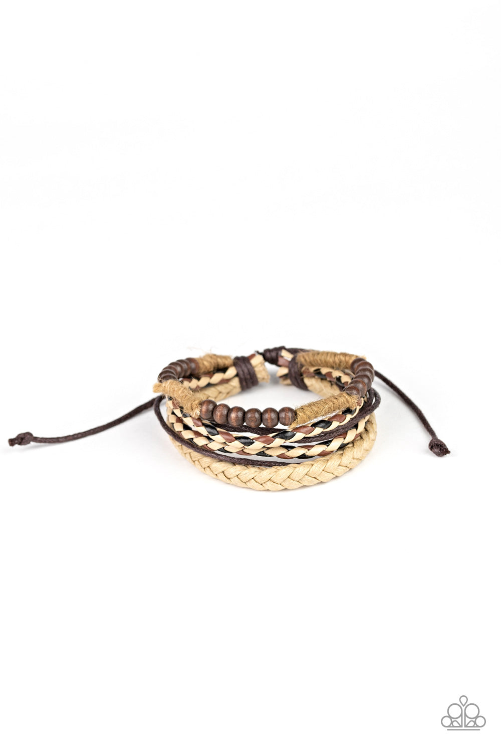 Paparazzi Woodland Wayfarer - Brown Urban Bracelet