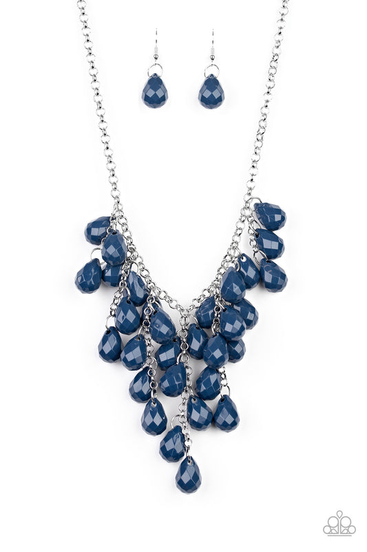 Paparazzi Serenely Scattered - Blue Necklace