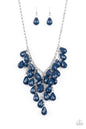 Paparazzi Serenely Scattered - Blue Necklace