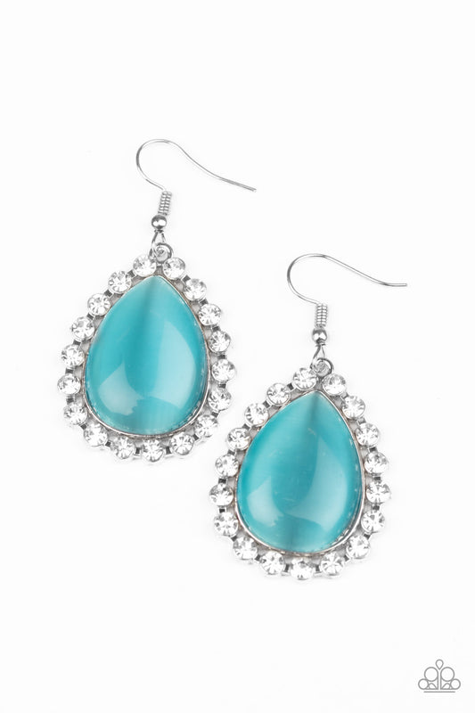 Paparazzi Teardrop Trendsetter - Blue Earrings