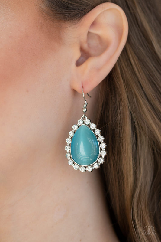 Paparazzi Teardrop Trendsetter - Blue Earrings