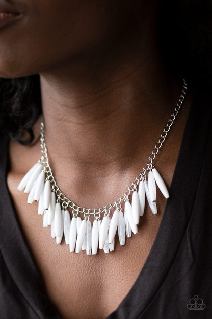 Paparazzi Full Of Flavor - White Necklace