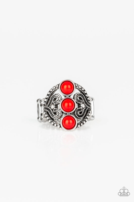 Paparazzi Triple Whammy - Red Ring