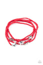 Paparazzi Pretty Patriotic - Red Bracelet