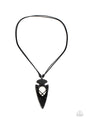 Paparazzi Hold Your ARROWHEAD Up High - White Urban Necklace