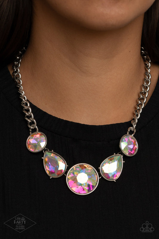 Paparazzi All The Worlds My Stage - Multi Iridescent Necklace