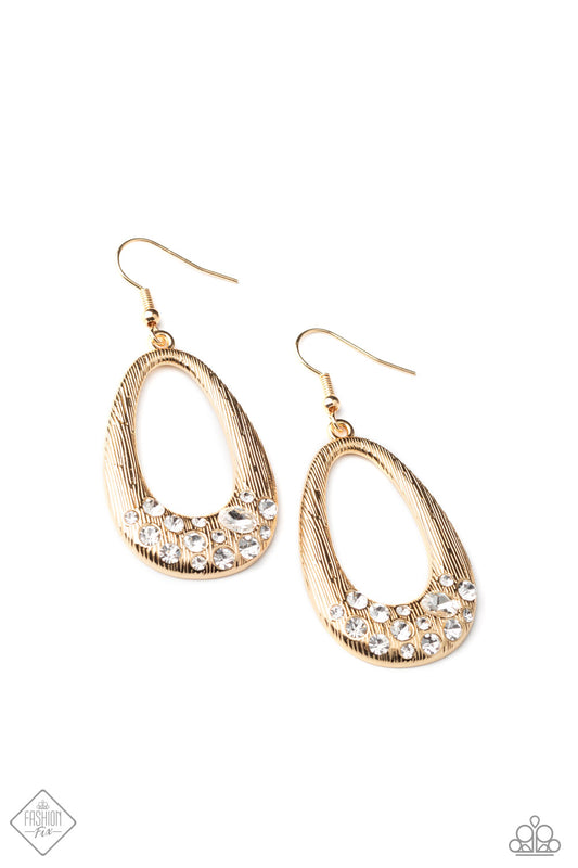 Paparazzi Better LUXE Next Time - Gold Earrings - Fashion Fix - December 2020