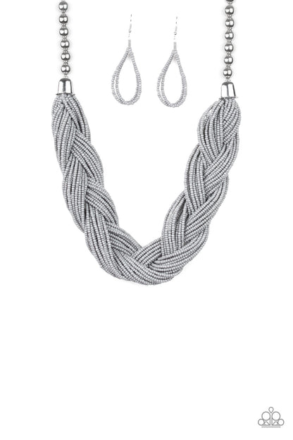 Paparazzi The Great Outback - Silver Necklace