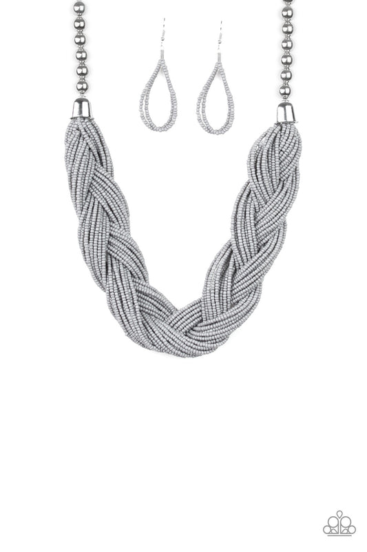 Paparazzi The Great Outback - Silver Necklace