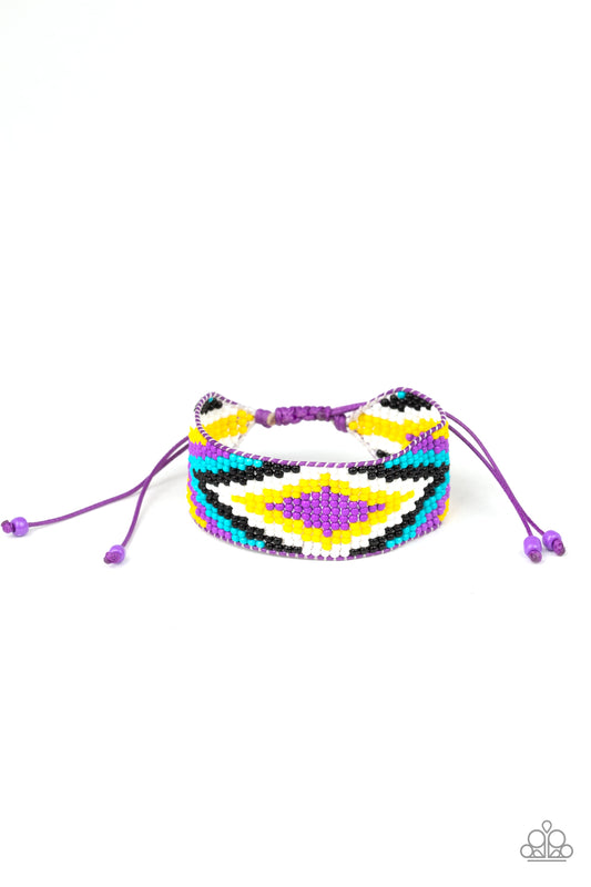 Paparazzi Beautifully Badlands - Purple Multi Bracelet