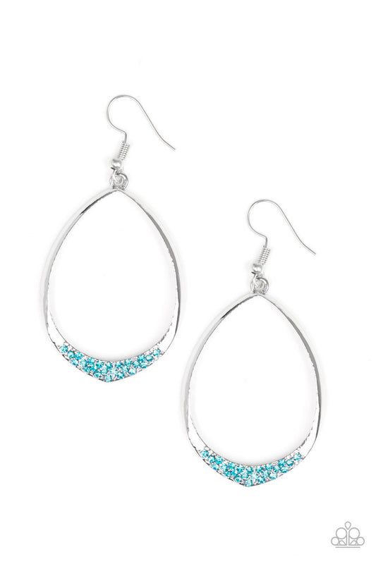 Paparazzi REIGN Down - Blue Earrings