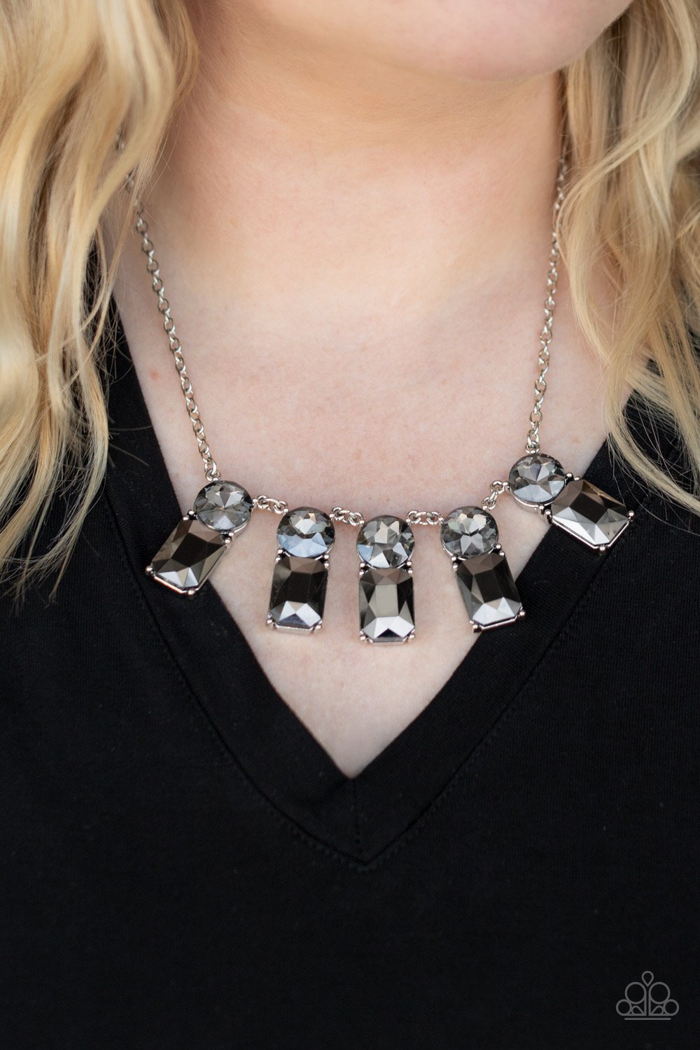 Paparazzi Celestial Royal - Silver Necklace - 2021 Convention Collection