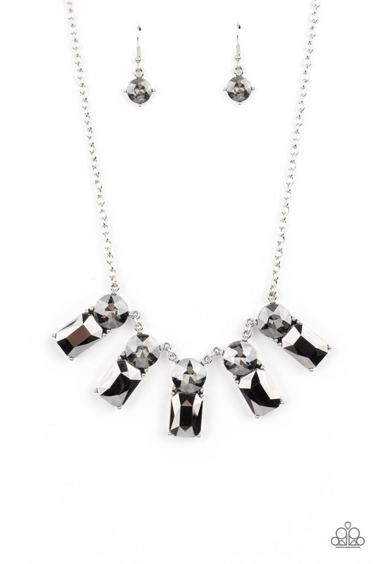 Paparazzi Celestial Royal - Silver Necklace - 2021 Convention Collection