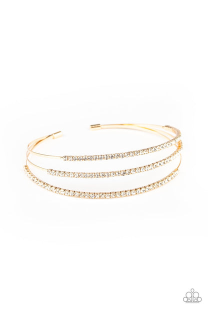 Paparazzi Iridescently Infatuated - Gold Bracelet