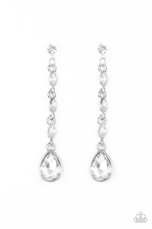 Paparazzi Must Love Diamonds - White Earrings