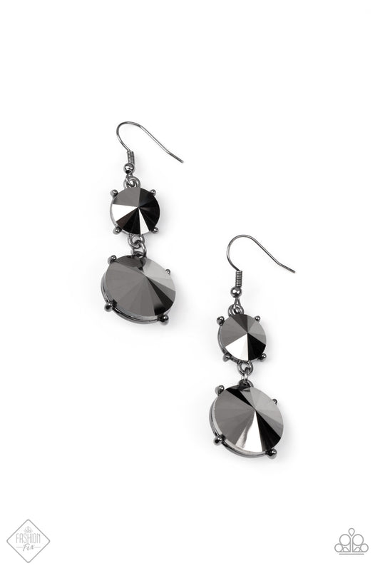 Paparazzi Sizzling Showcase - Black Earrings