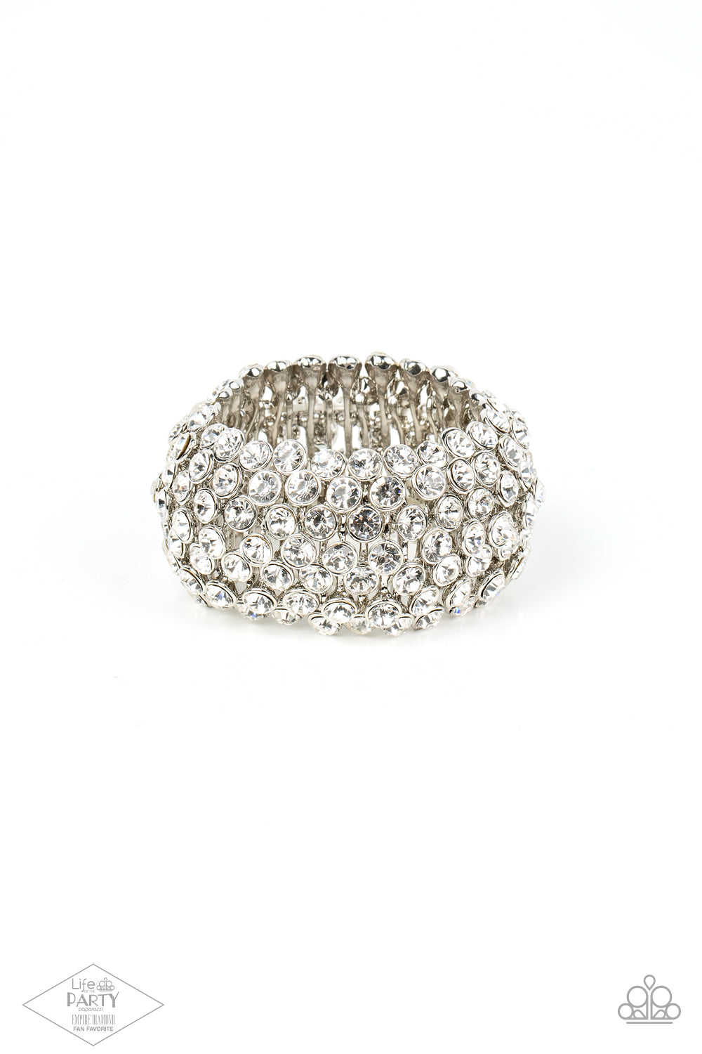 Paparazzi Zi Collection - Playing With Fire - White Zi Bracelet