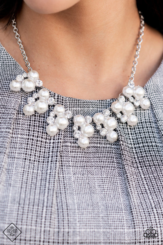 Paparazzi Renown Refinement - White Necklace - Fashion Fix - October 2021