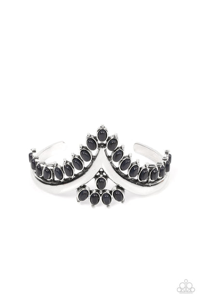 Paparazzi Teton Tiara - Black Cuff Bracelet - 2022 Convention Collection
