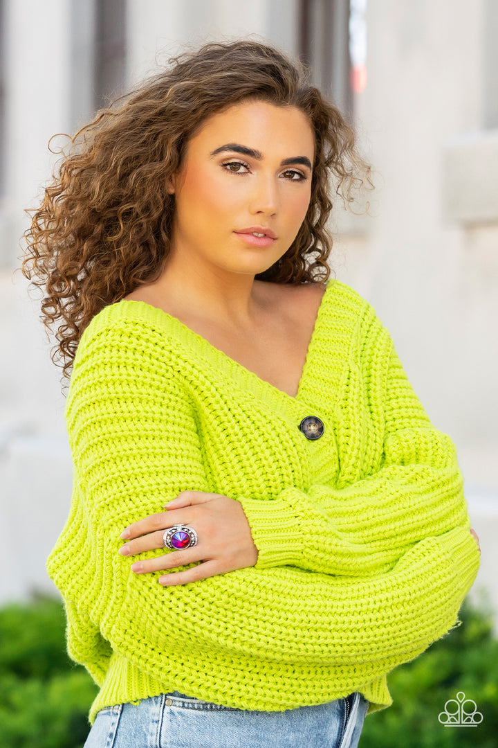 Paparazzi Galactic Garden -  Pink Ring - 2022 Convention Collection