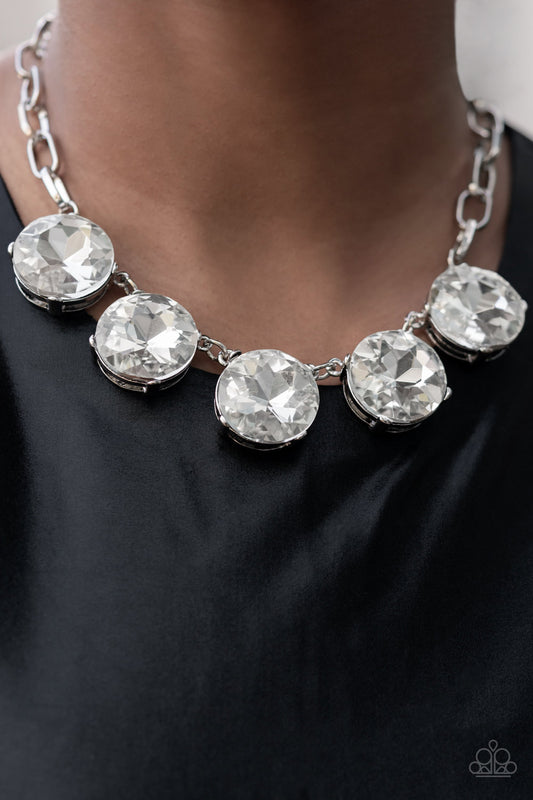 Paparazzi Limelight Luxury - White Necklace - EMP 2022 EXCLUSIVE