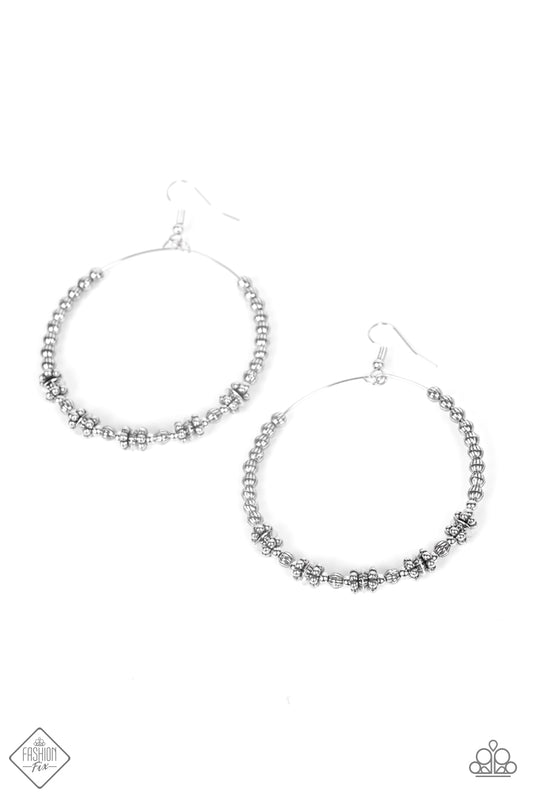 Paparazzi Simple Synchrony - Silver Earrings - Fashion Fix - June 2022