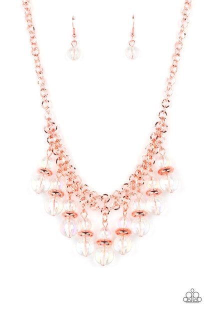 Paparazzi Deep Space Diva - Copper Iridescent Necklace - 2022 Convention Collection