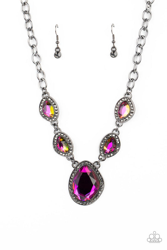 Paparazzi The Upper Echelon - Multi Oil Spill Necklace