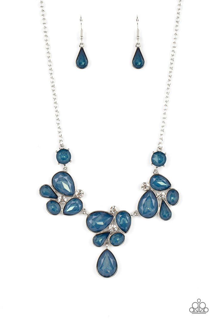 Paparazzi Everglade Escape - Blue Necklace - 2022 Convention Collection