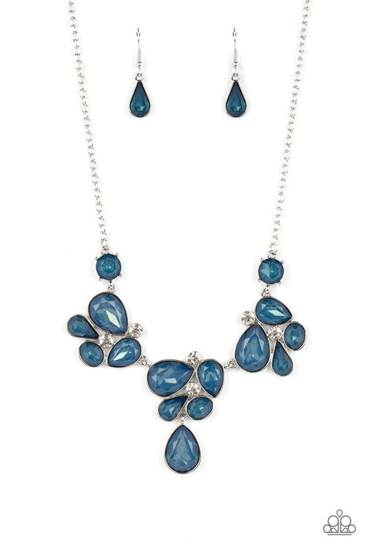 Paparazzi Everglade Escape - Blue Necklace - 2022 Convention Collection