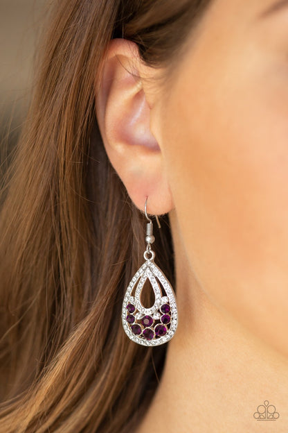 Paparazzi Sparkling Stardom - Purple Earrings