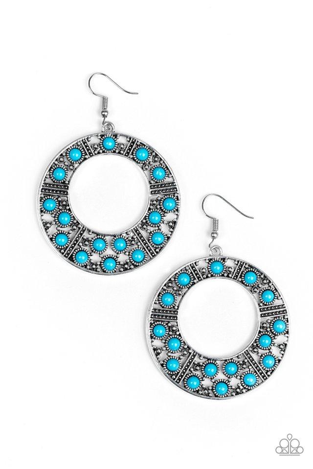 Paparazzi San Diego Samba - Blue Earrings