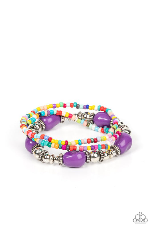 Paparazzi Confidently Crafty - Purple Bracelet