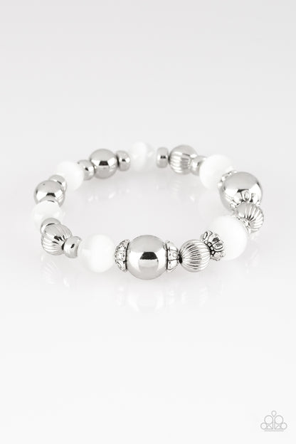 Paparazzi Once Upon A Maritime - White Bracelet