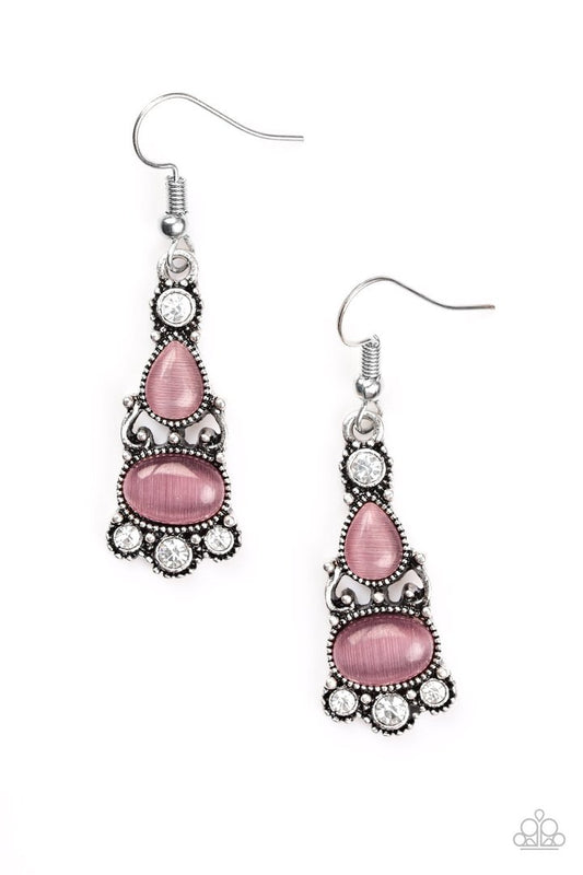 Paparazzi Push Your LUXE - Purple Earrings
