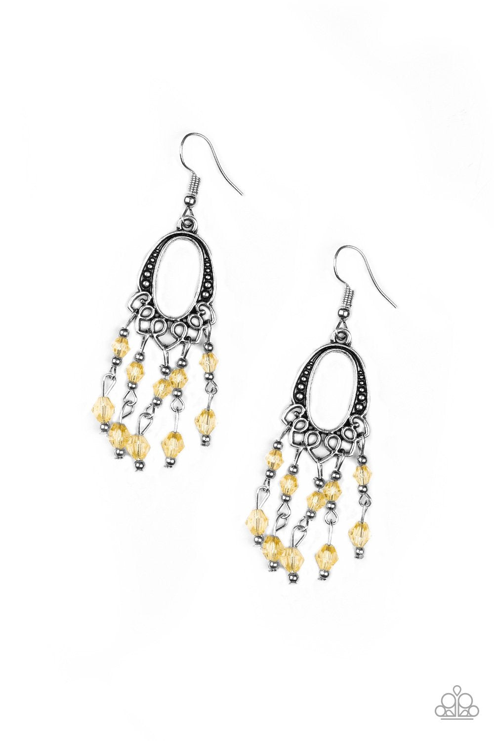 Paparazzi Not The Only Fish In The Sea - Yellow Earrings