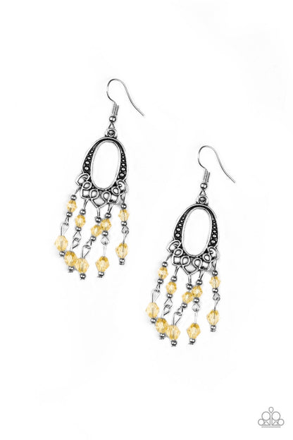 Paparazzi Not The Only Fish In The Sea - Yellow Earrings