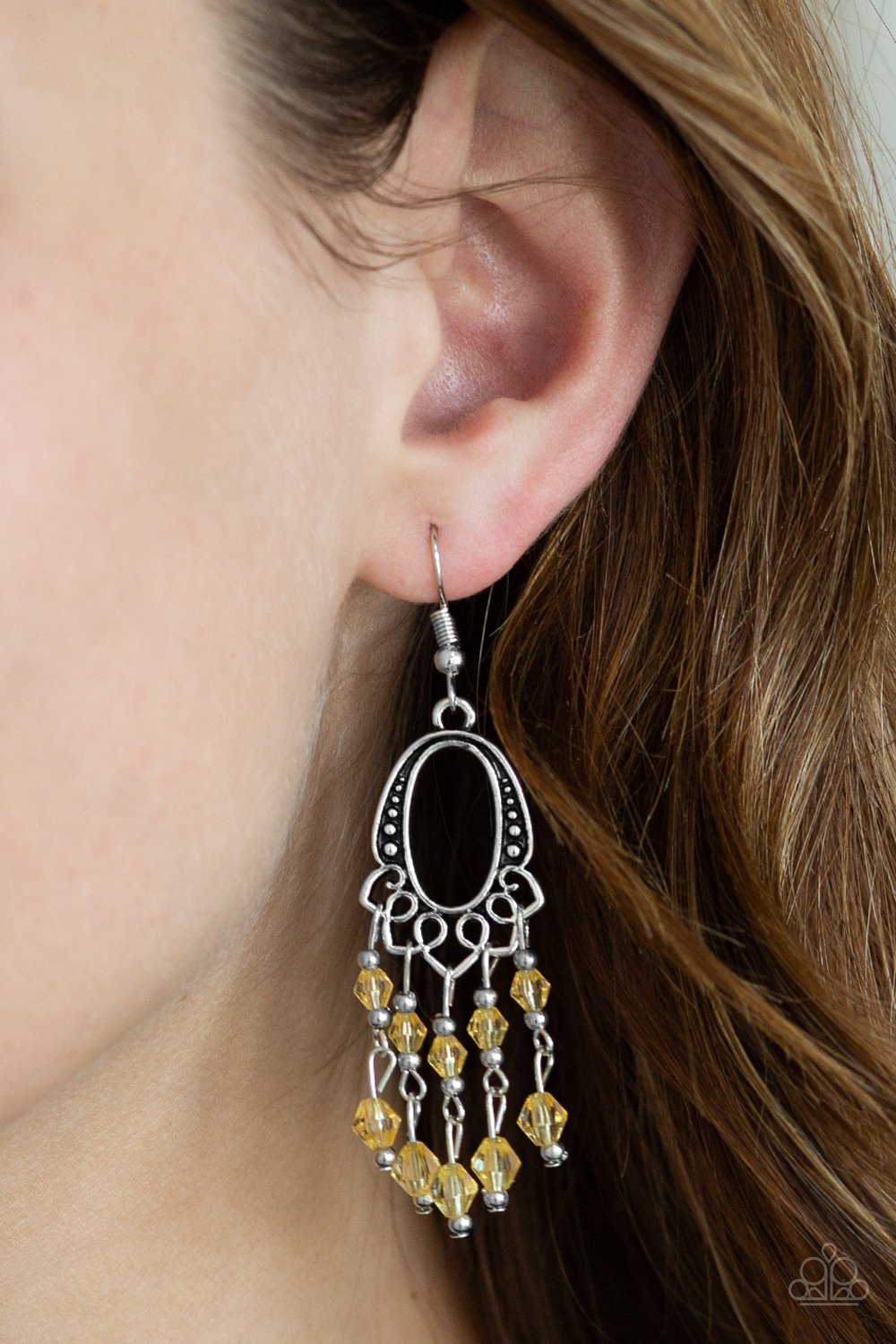 Paparazzi Not The Only Fish In The Sea - Yellow Earrings