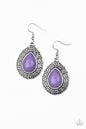 Paparazzi Tribal Tango - Purple Earrings
