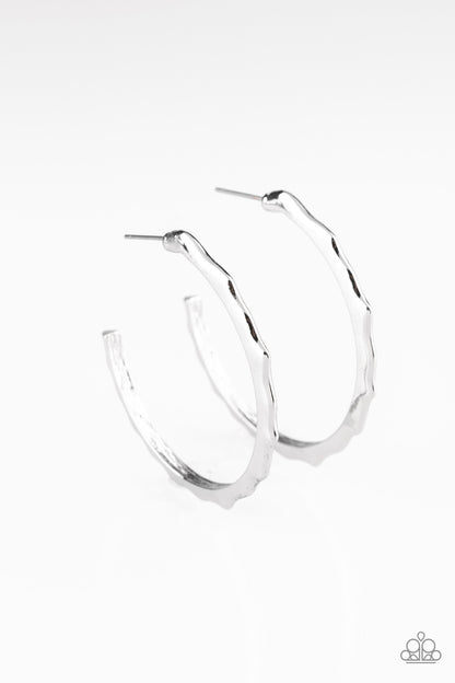 Paparazzi Danger Zone - Silver Earrings