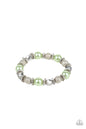 Paparazzi Sparking Conversation - Green Bracelet
