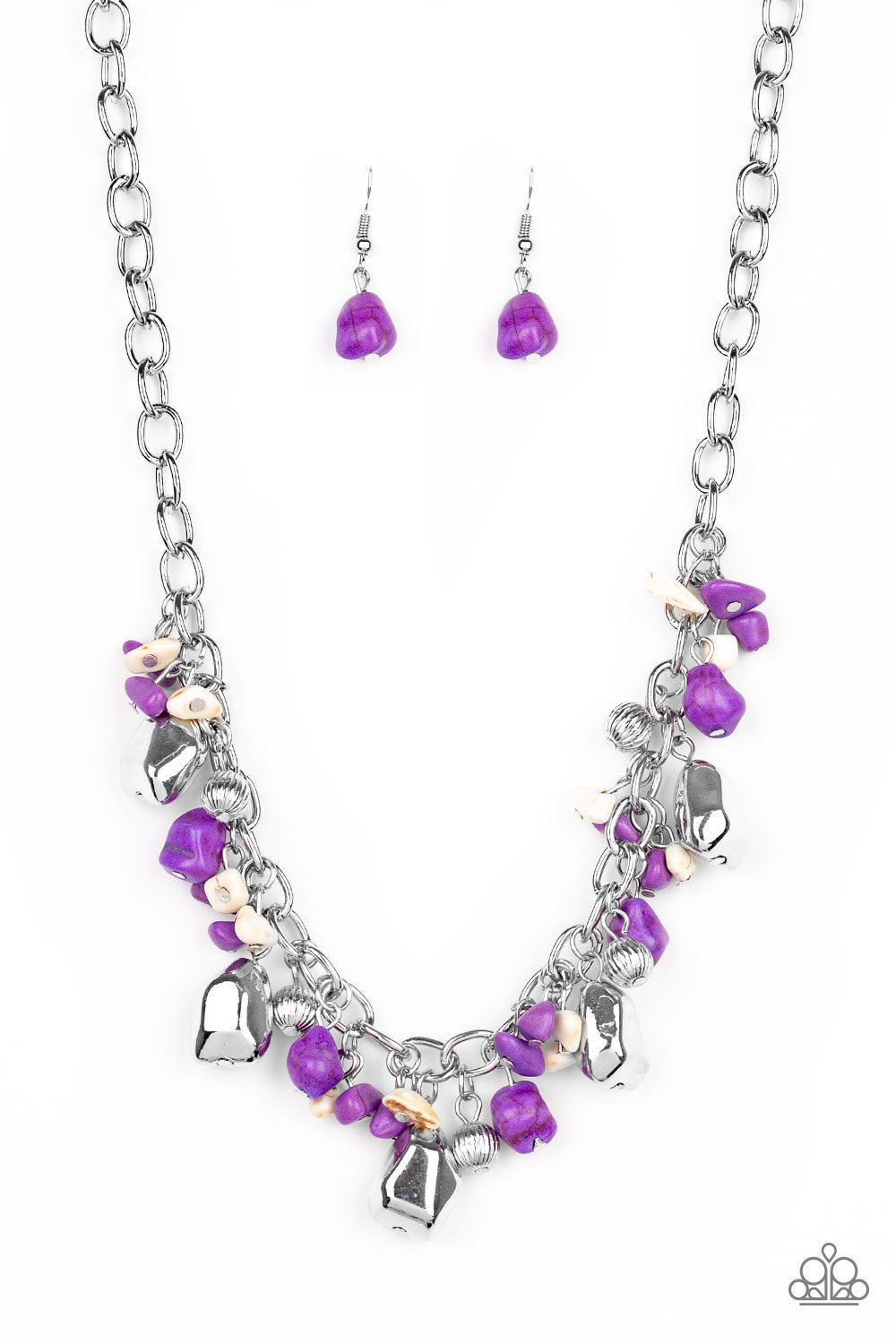 Paparazzi Quarry Trail - Purple Necklace