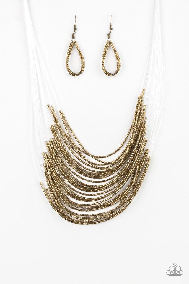 Paparazzi Catwalk Queen - Brass Necklace