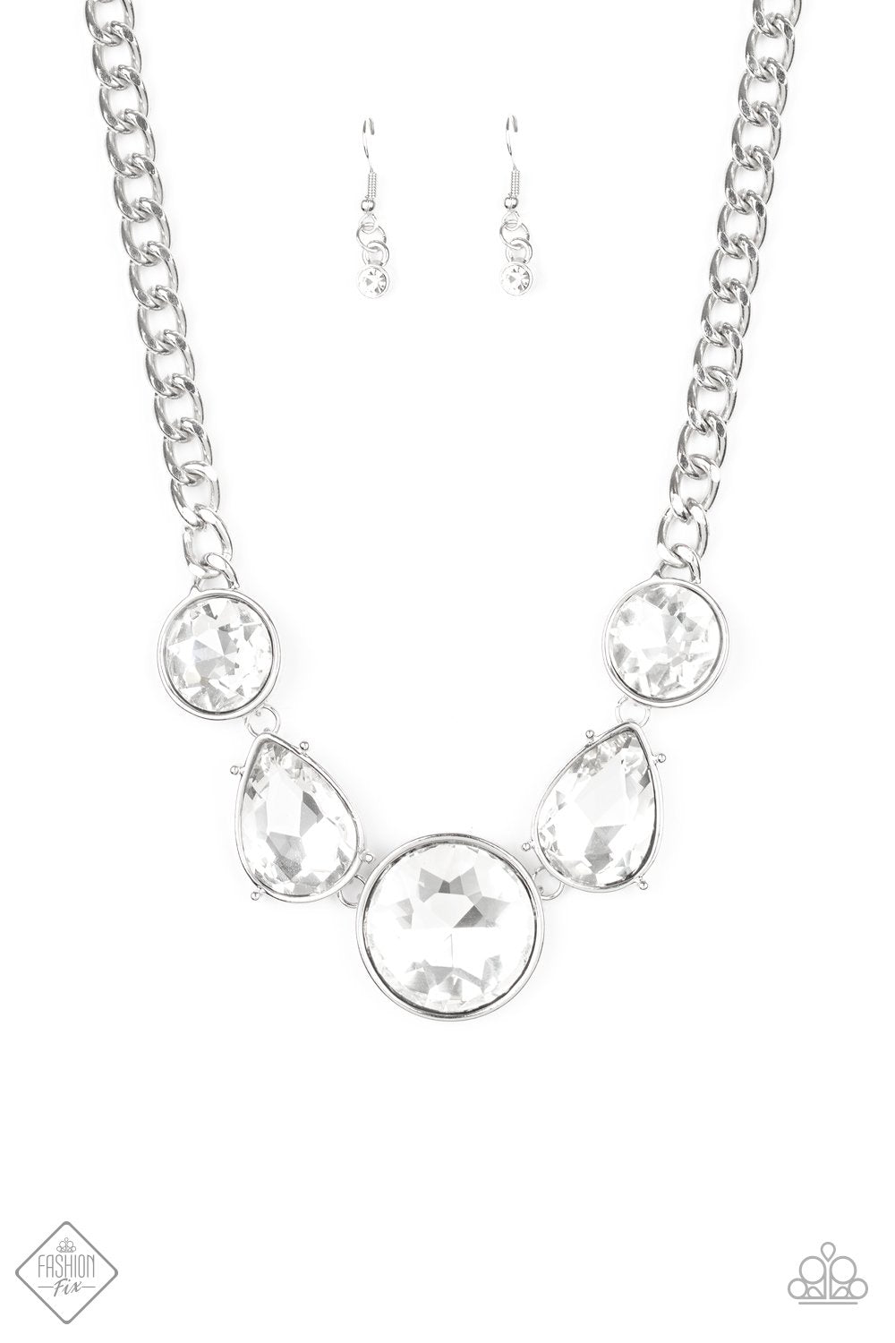 Paparazzi All The World's My Stage - White Necklace