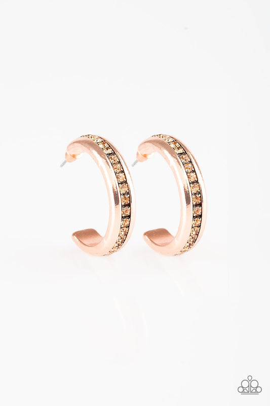Paparazzi 5th Avenue Fashionista - Copper Earrings