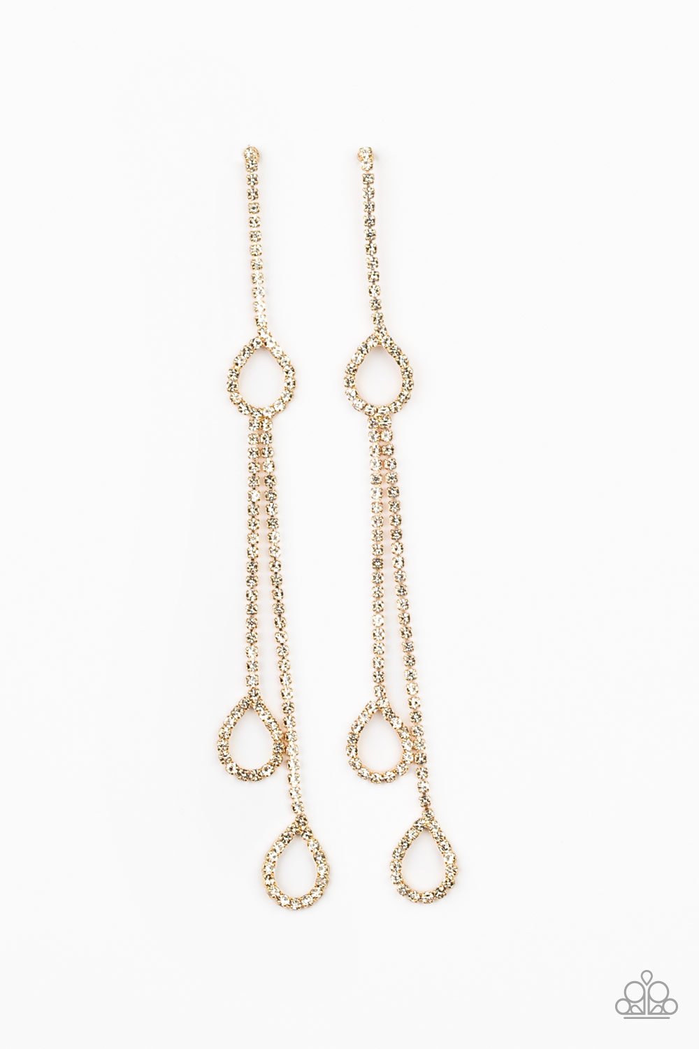 Paparazzi Chance Of Reign - Gold Earrings