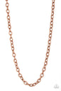 Paparazzi Courtside Seats - Copper Men's Necklace