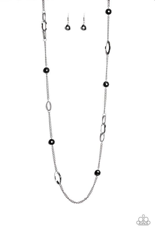 Paparazzi Duchess Dazzle - Black Necklace