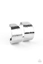 Paparazzi Flatten The Curve - Silver Hoop Earrings