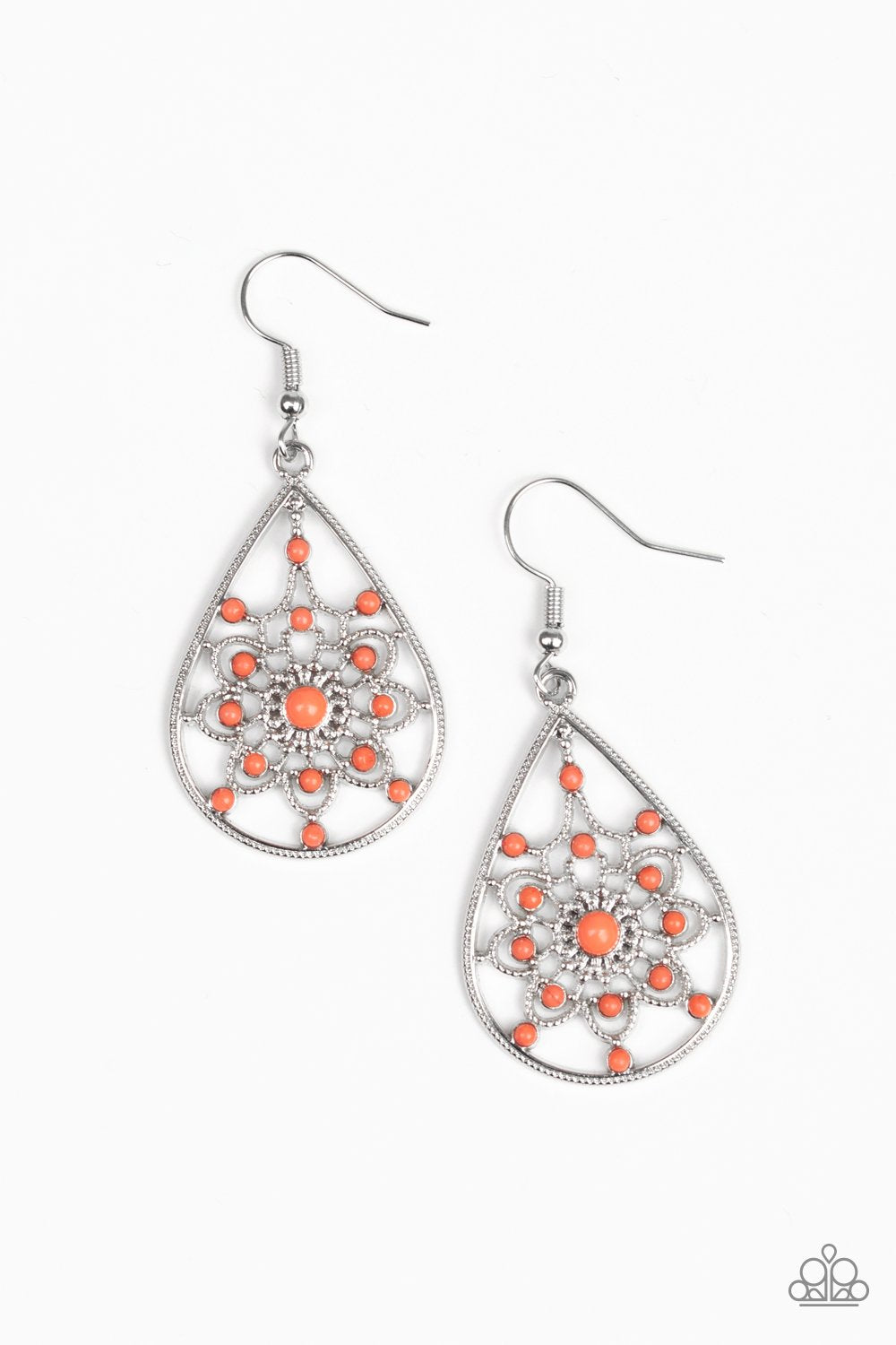 Paparazzi A Flair For Fabulous - Orange Earrings